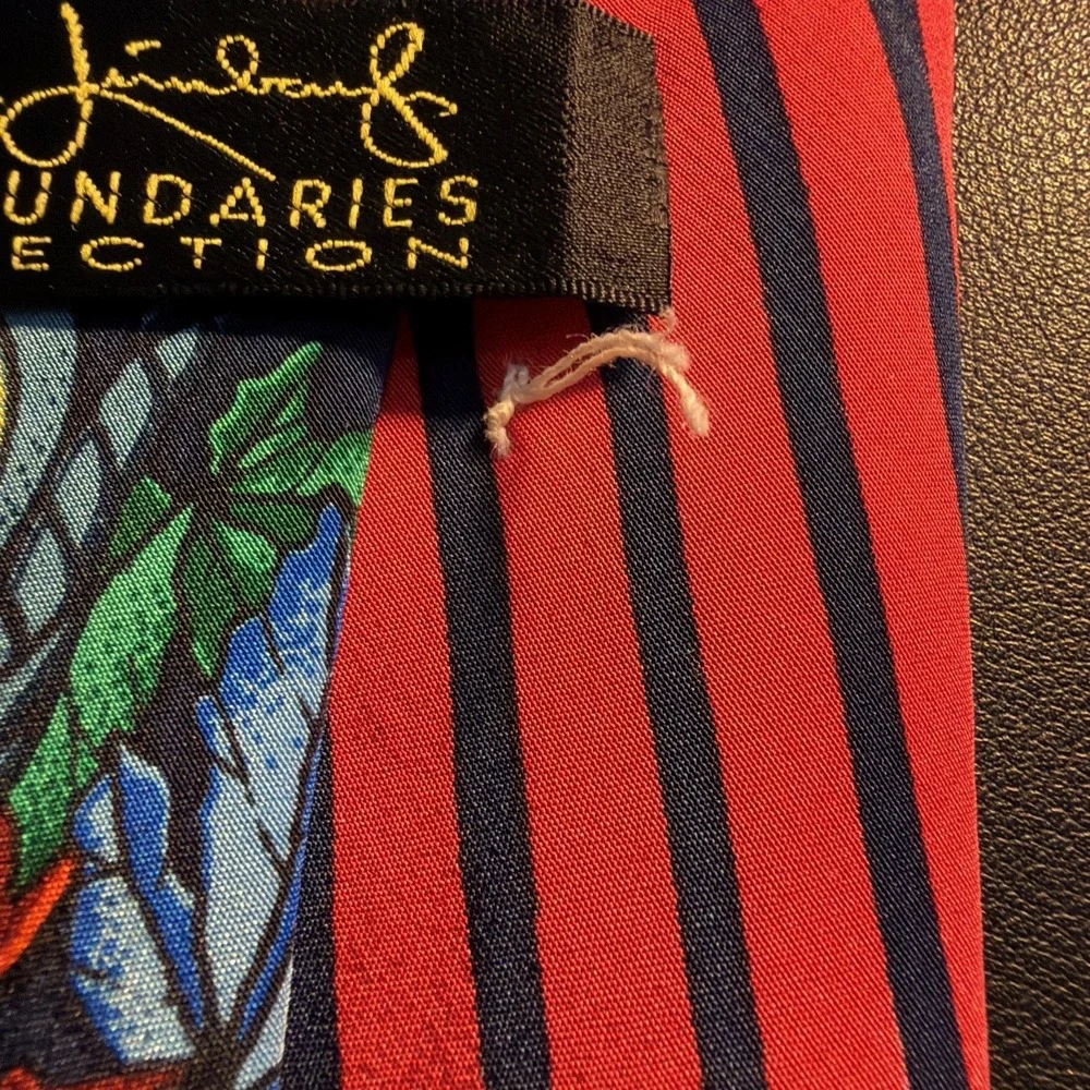 Rush Limbaugh Christmas Ribbons No Boundaries Silk Multi Color tie necktie